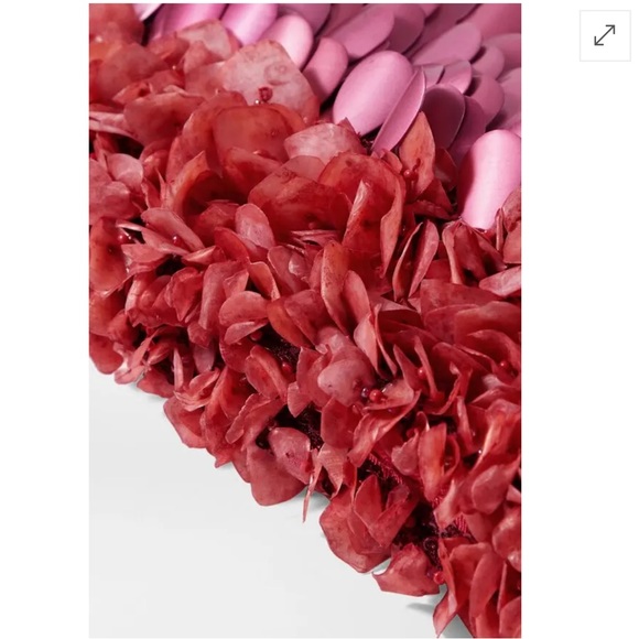 NEW Nanncay Mazzy Embellished Tulle Clutch Pink - Picture 3 of 12